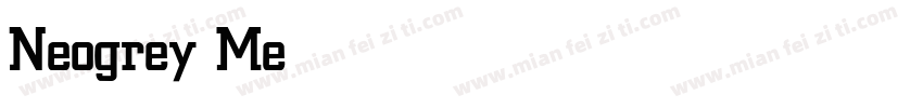Neogrey Medium字体转换